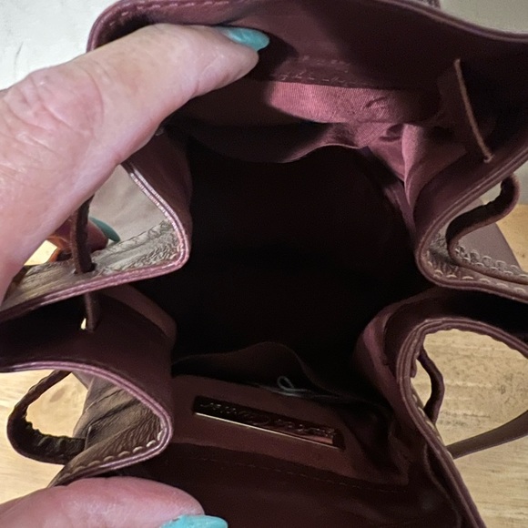 Cartier Burgundy Leather Bucket Bag - Picture 9 of 11